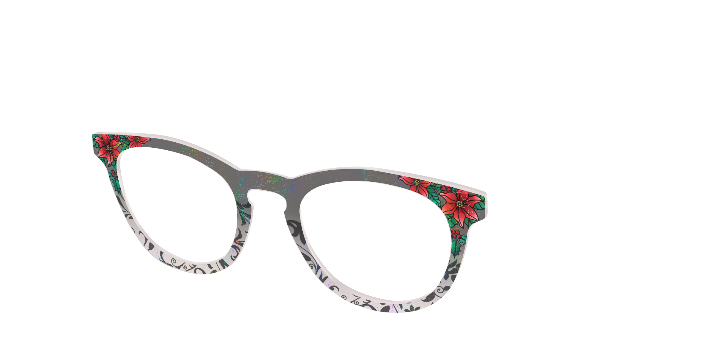 Pair Eyewear Romantic Poinsettia top occhiali natalizio