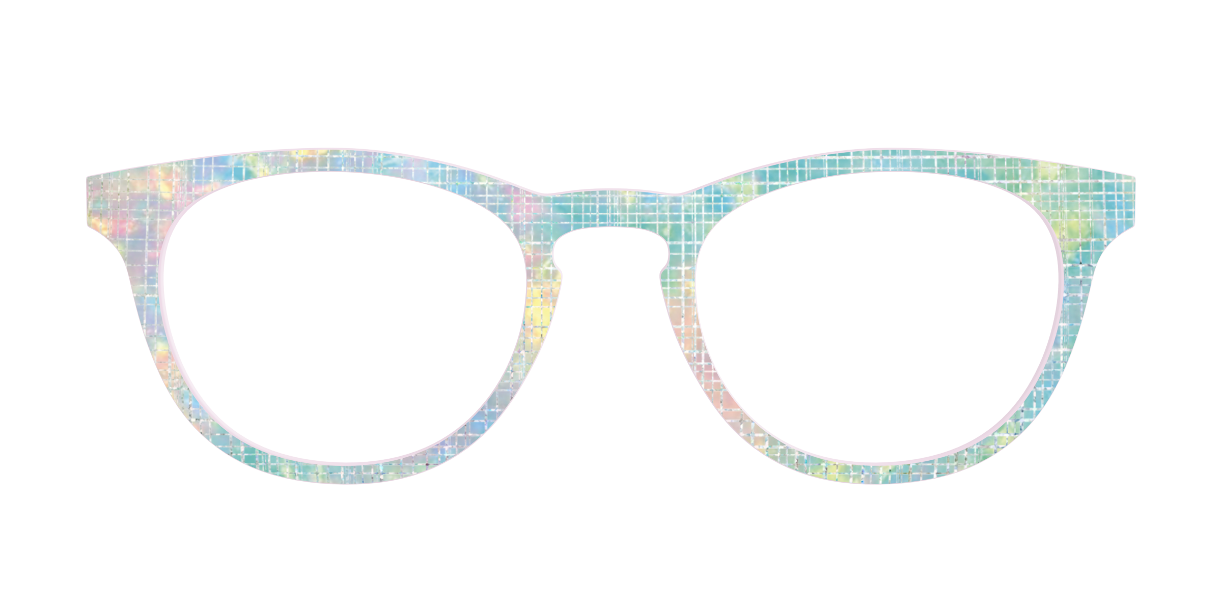 Pair Eyewear Design Tops Pastel Gradient olografico