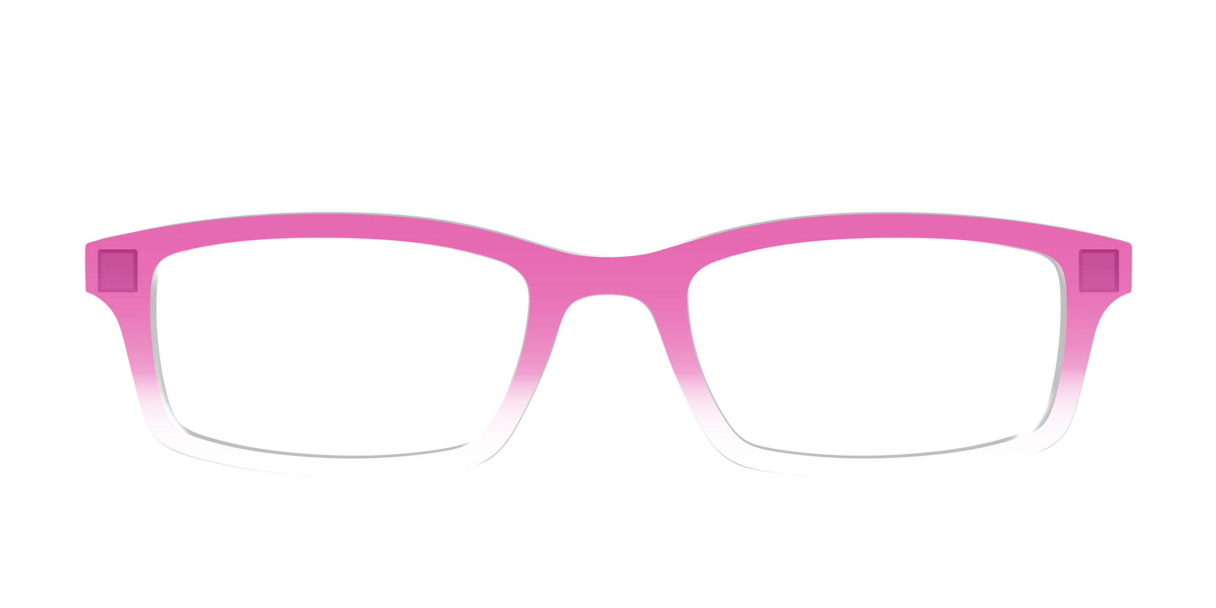 Pair Eyewear Solid Tops Magenta Gradient Crystal top occhiali