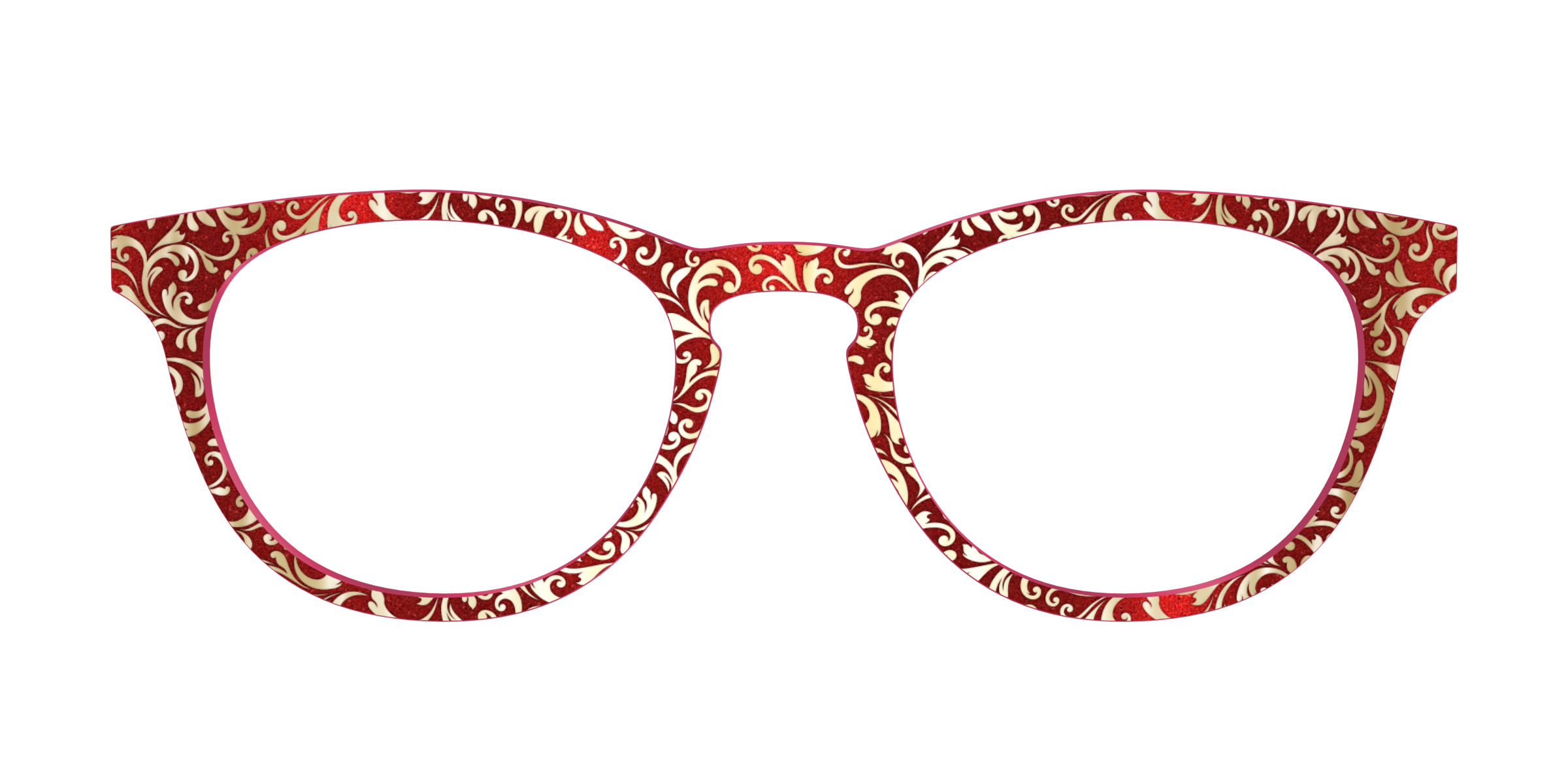 Pair Eyewear Design Tops Crimson Flair Shimmer top oro