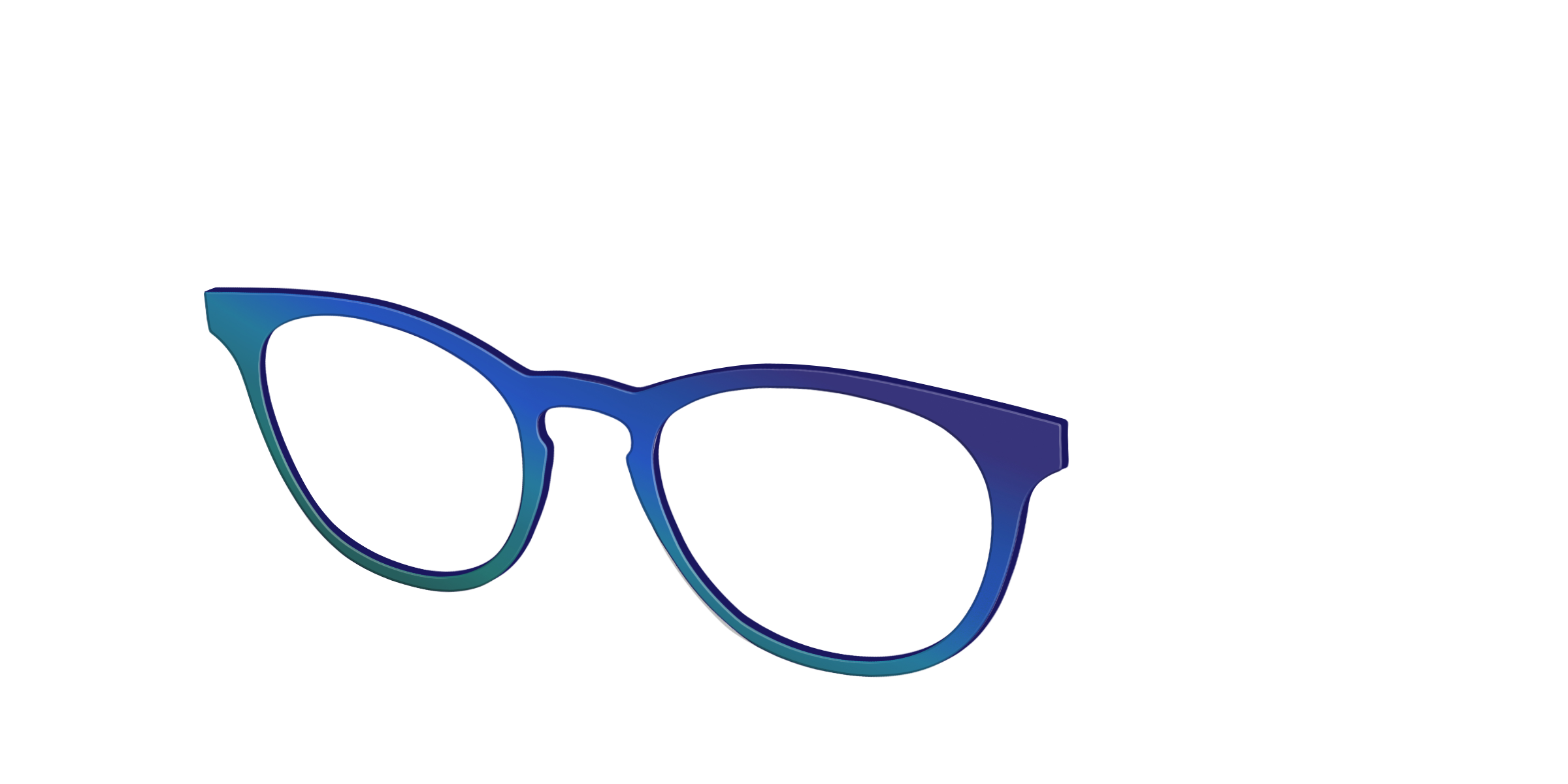 Pair Eyewear Solid Tops The Peacock Ombre cover verde occhiali