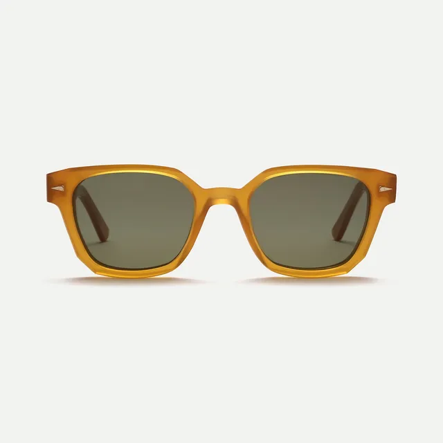 Ahlem Saint Georges occhiali da sole Peach Khaki acetato