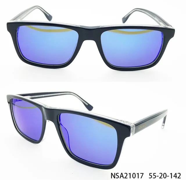 Ouyuan NSA21017 occhiali da sole uomo acetato 55-20-142