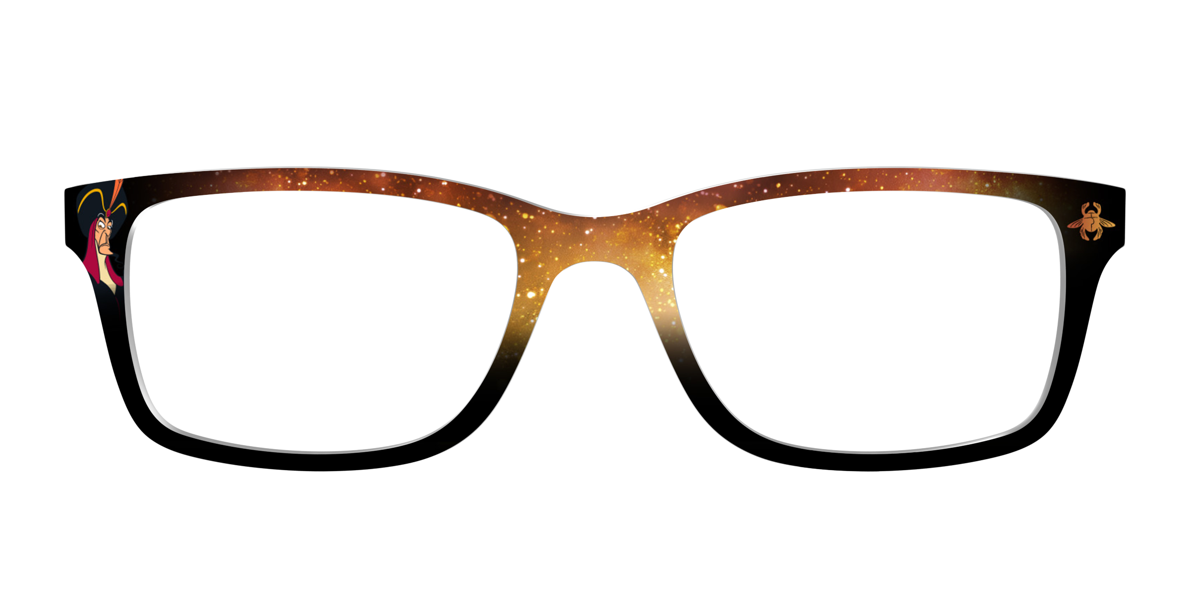 Pair Eyewear Collabs Jafar Golden Scarab top per occhiali oro
