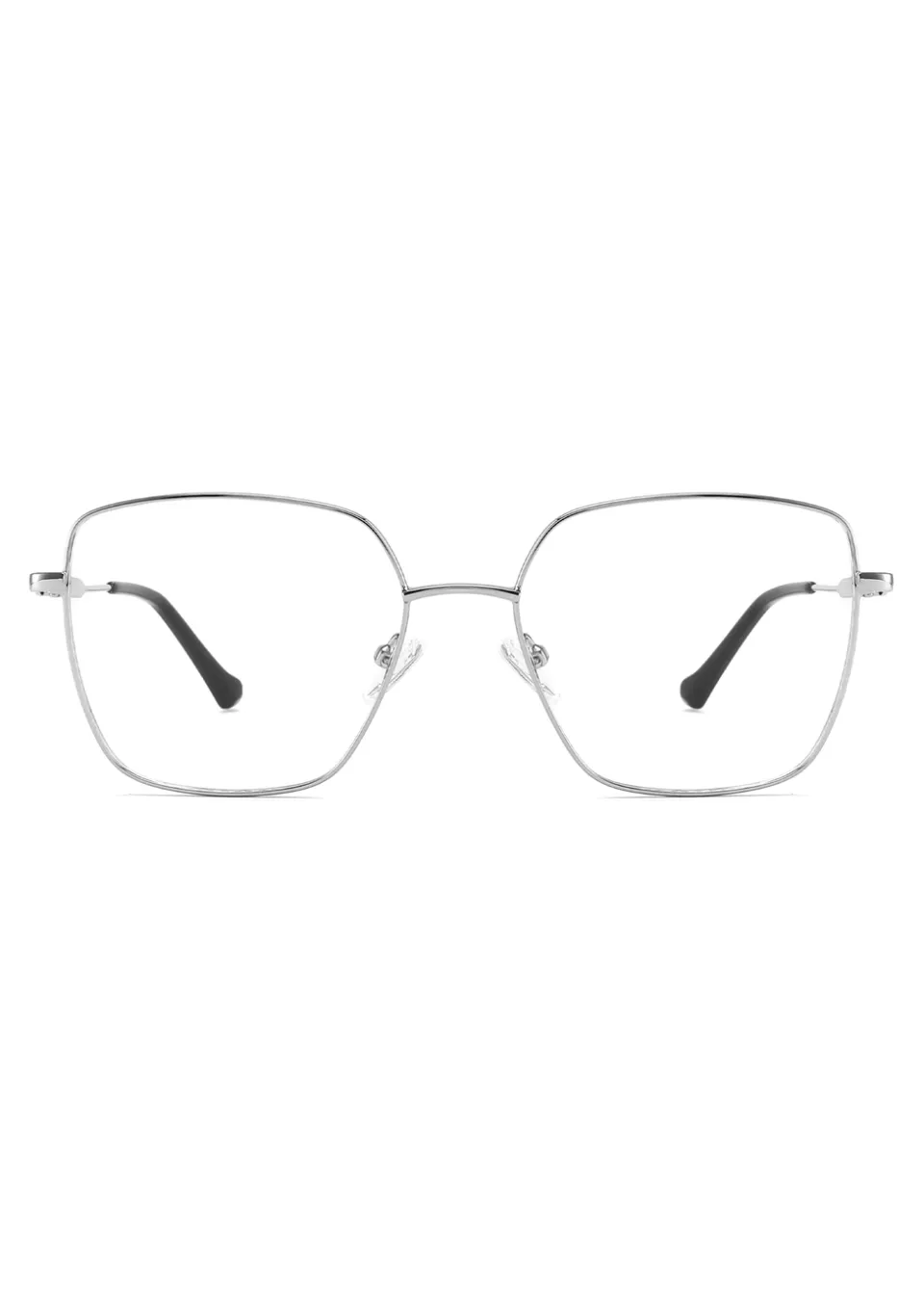 Ouyuan CH6107 montatura occhiali vista oversize acciaio 55 mm