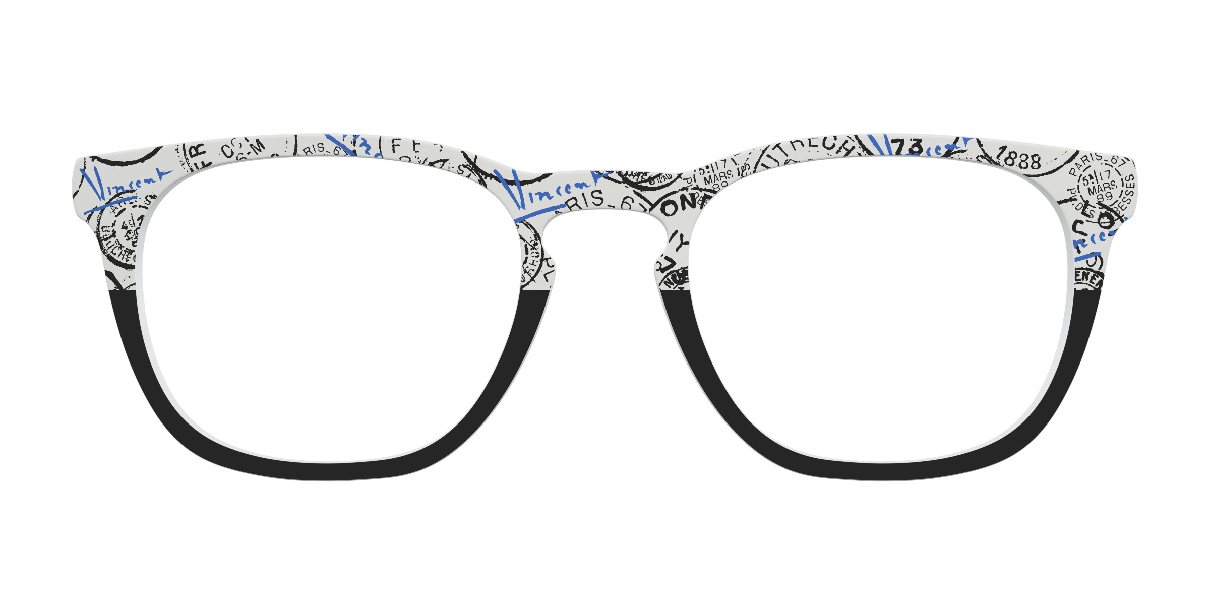 Pair Eyewear Collabs The Stamps Split top per occhiali