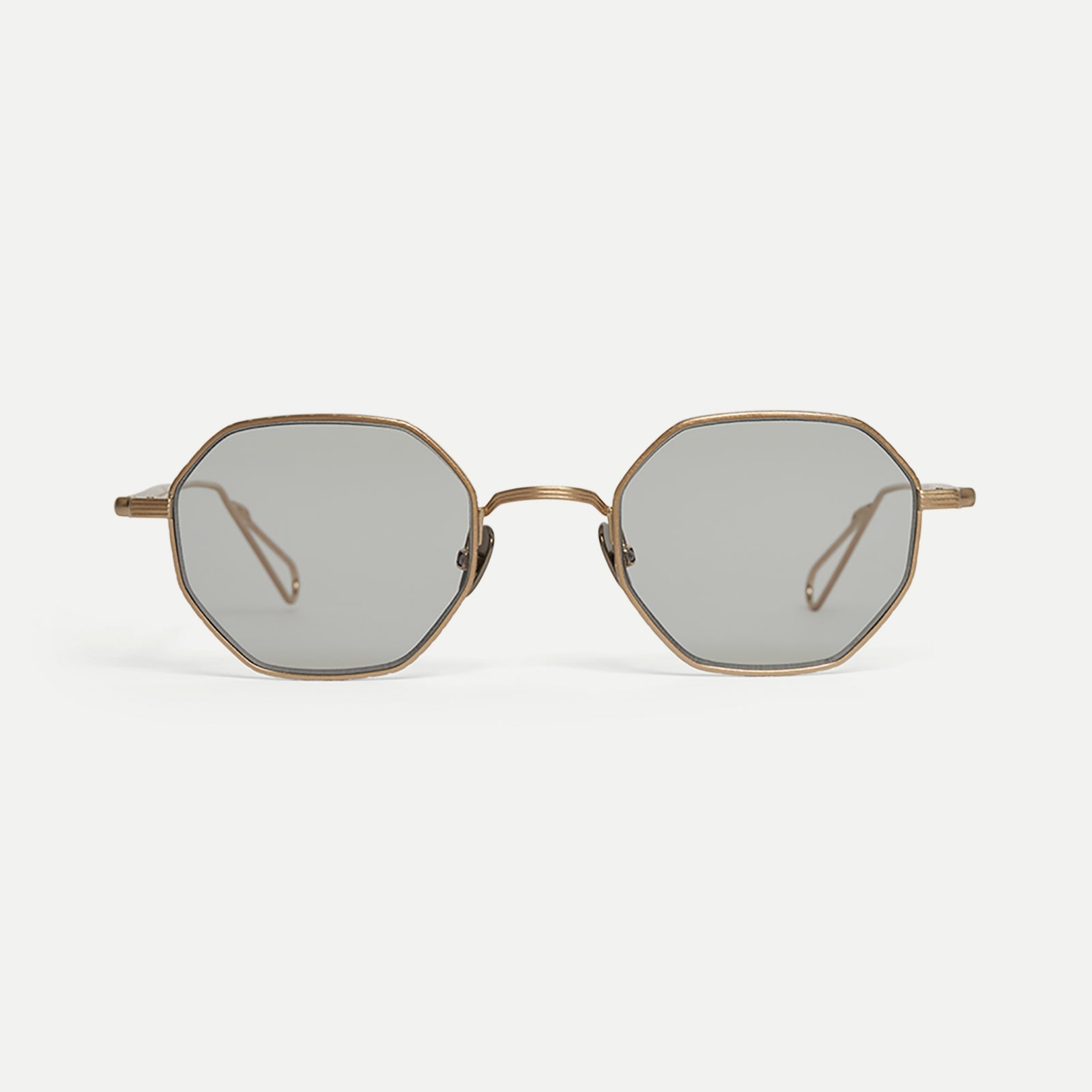 AHLEM Gaillon Occhiali da Sole Grey Gold / Ash Grey Rotondi