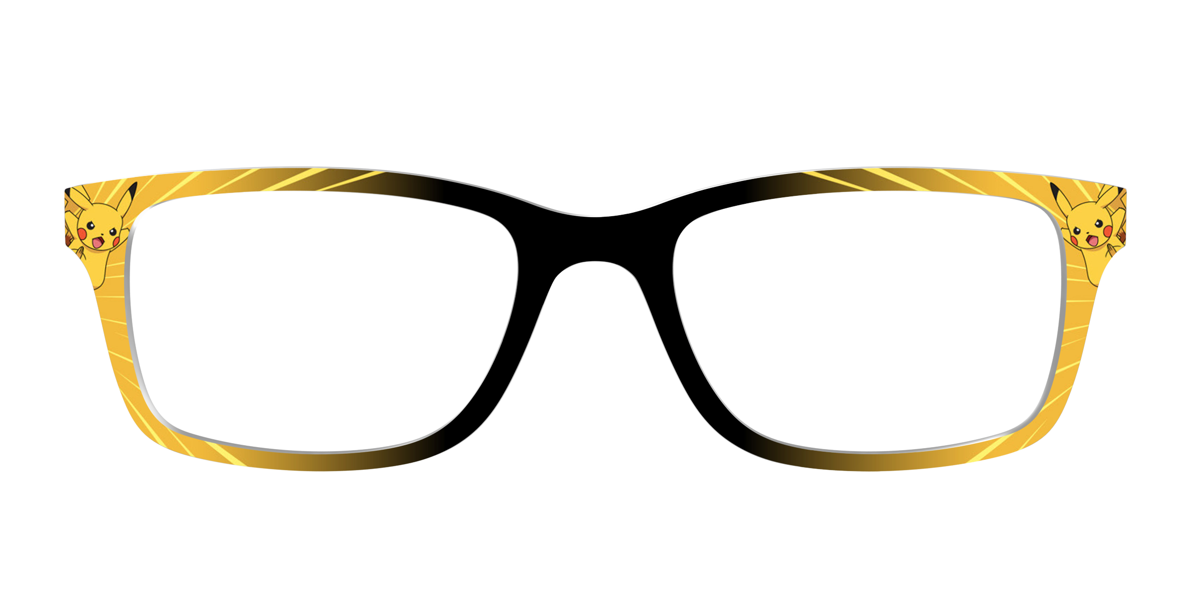 Pair Eyewear Collabs Pikachu Power top frame Cedro giallo