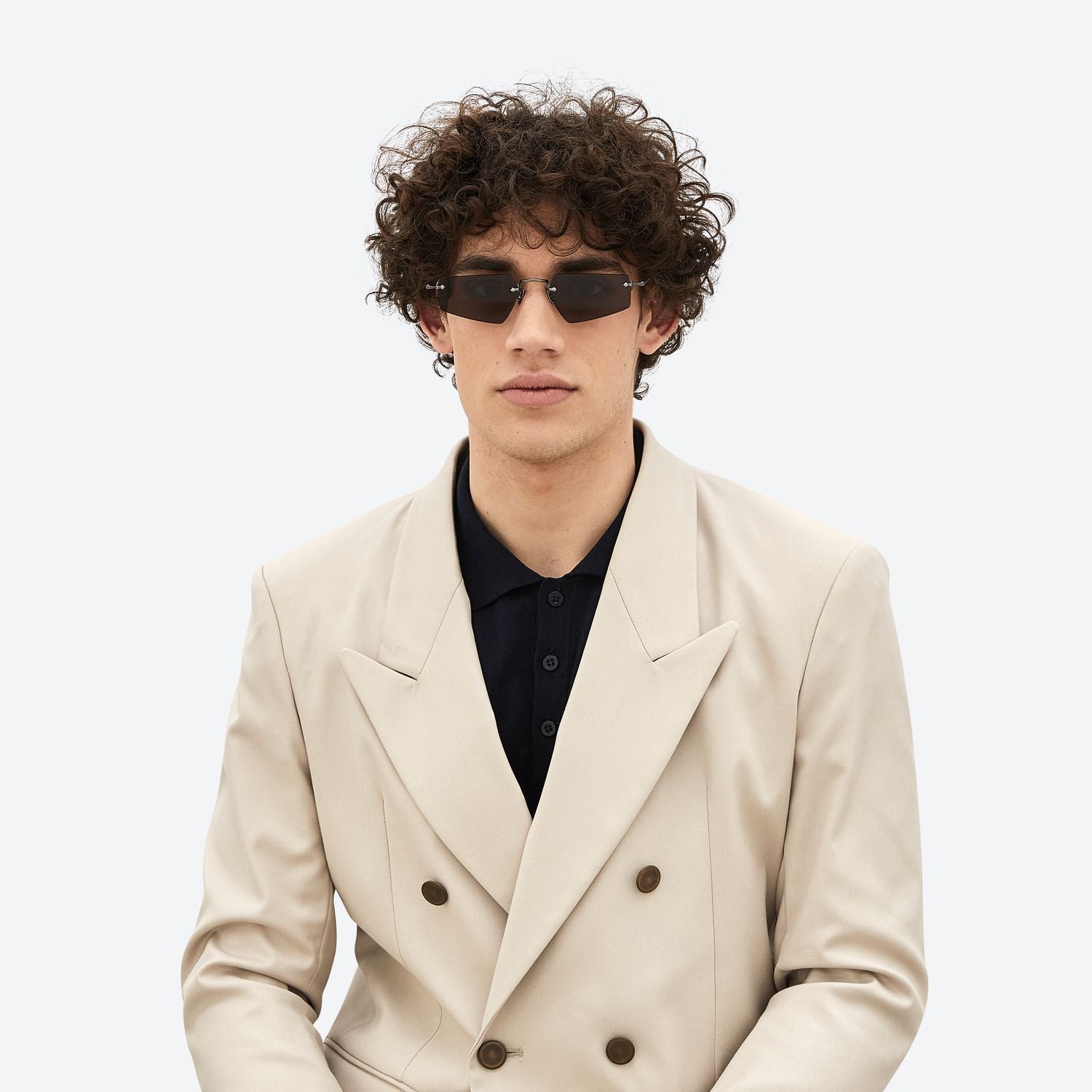 Monokol Burbon MK171 C3 occhiali da sole quadrati titanio