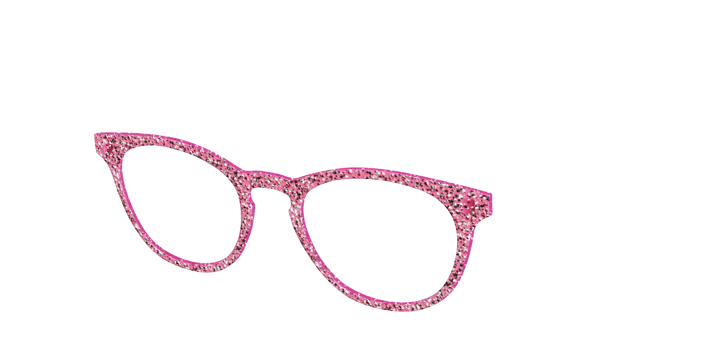 Pair Eyewear Solid Tops Hot Pink Sparkle top per occhiali