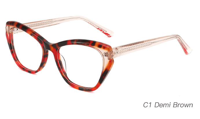 Ouyuan NOA23007 Occhiali da Vista Multicolore Acetato