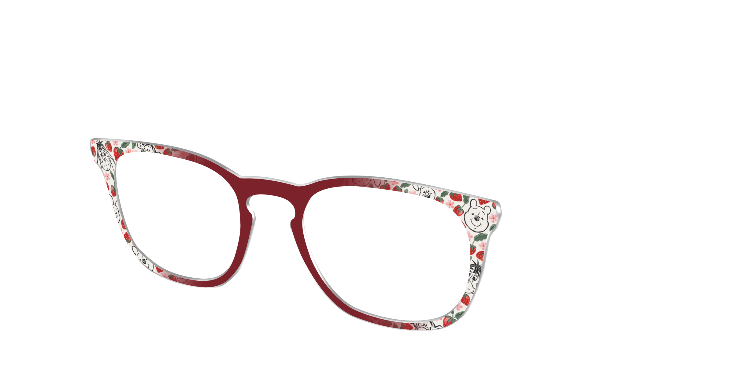 Pair Eyewear Collabs Berry Sweet top per occhiali rosso