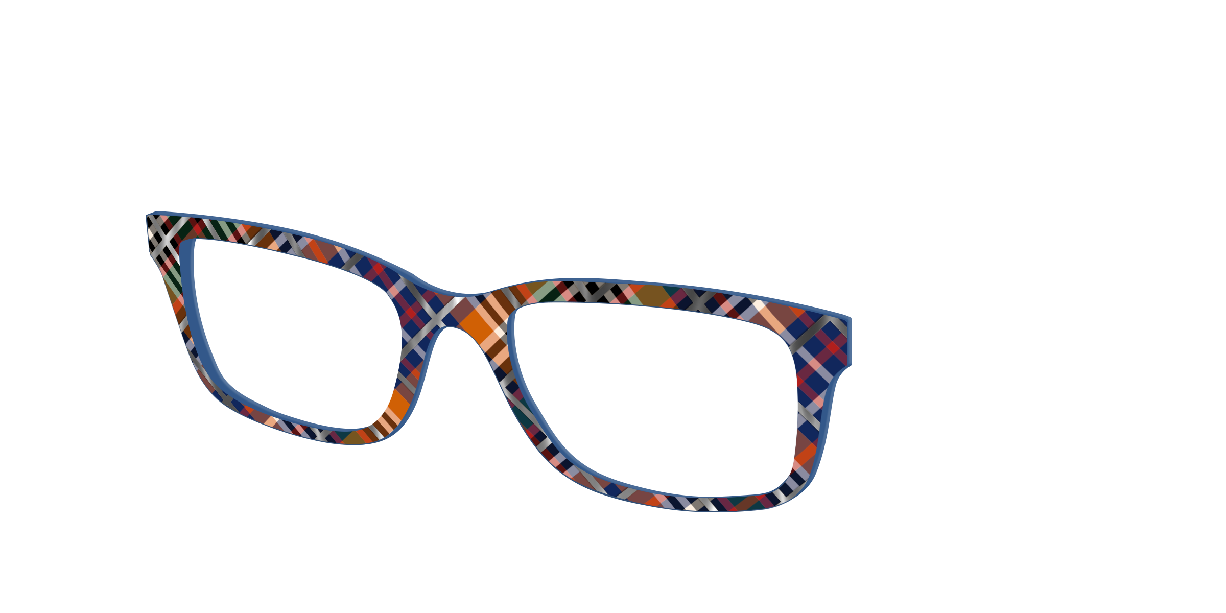 Pair Eyewear School Spirit Scholastic Plaid top foil
