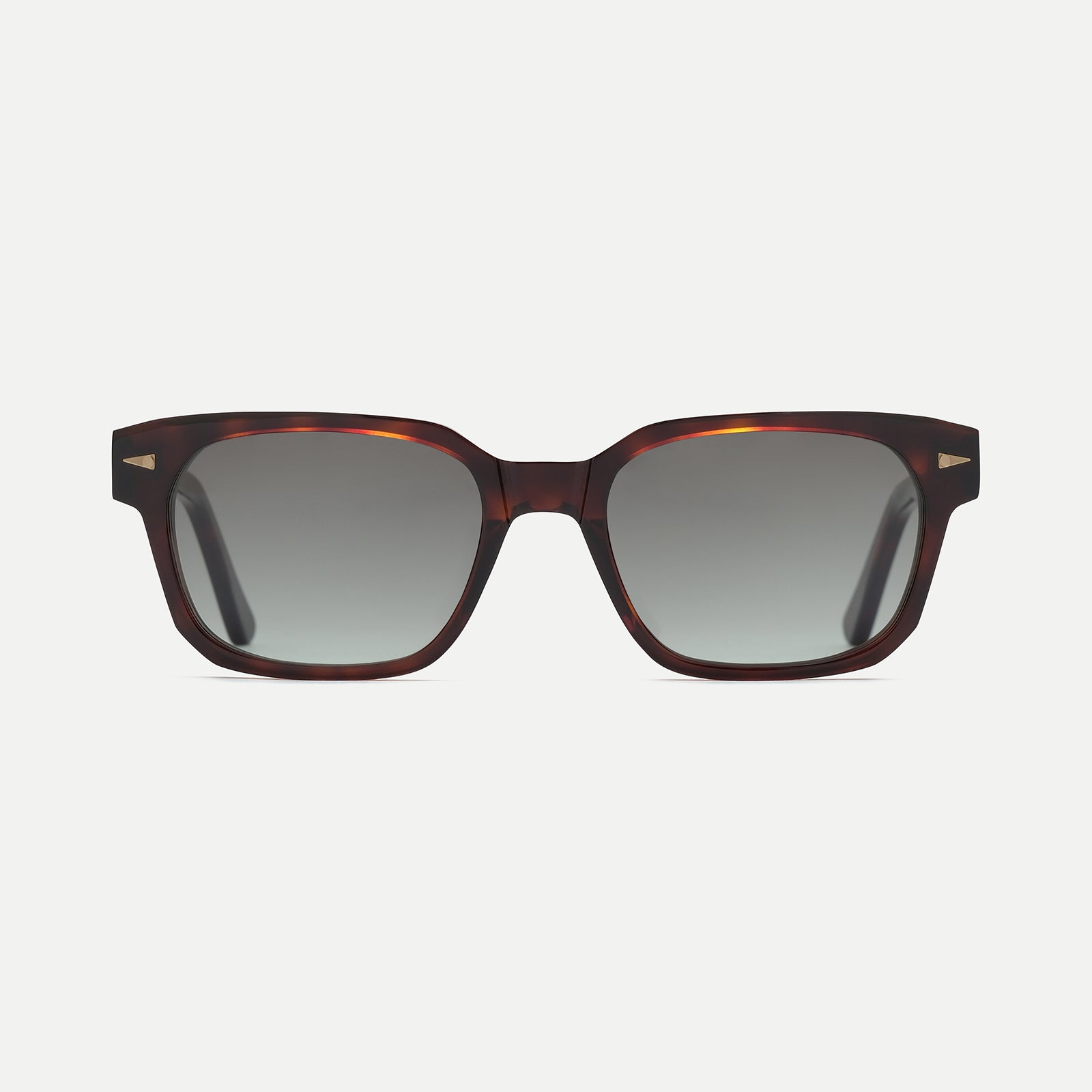 AHLEM Sedaine occhiali da sole Black Brown quadrati gradient