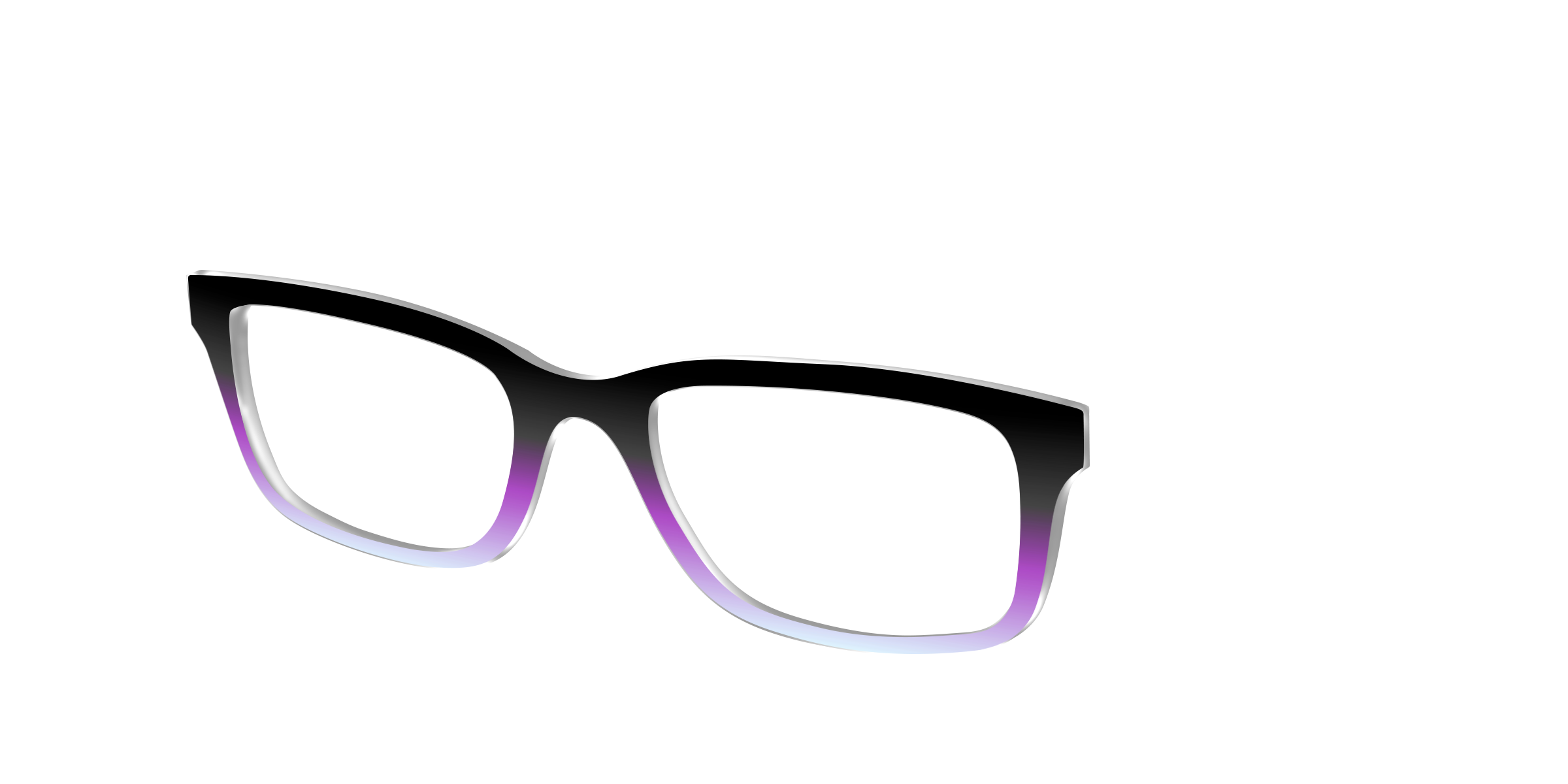 Pair Eyewear Design Tops Black Periwinkle Gradient top FG03