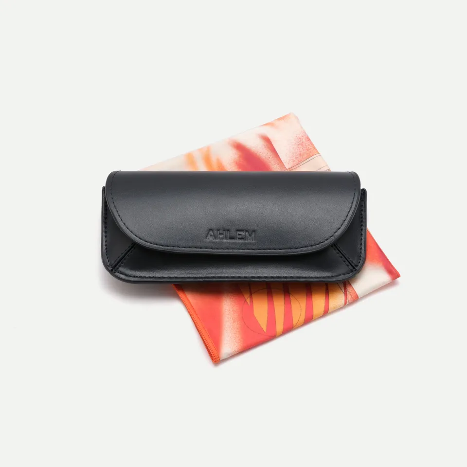 AHLEM Horizon Case Kit Custodia Occhiali Blu Navy Pulizia