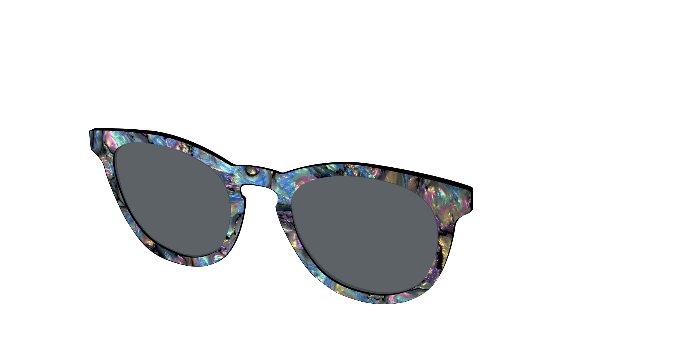 Pair Eyewear Sun Tops Midnight Abalone top sole polarizzato