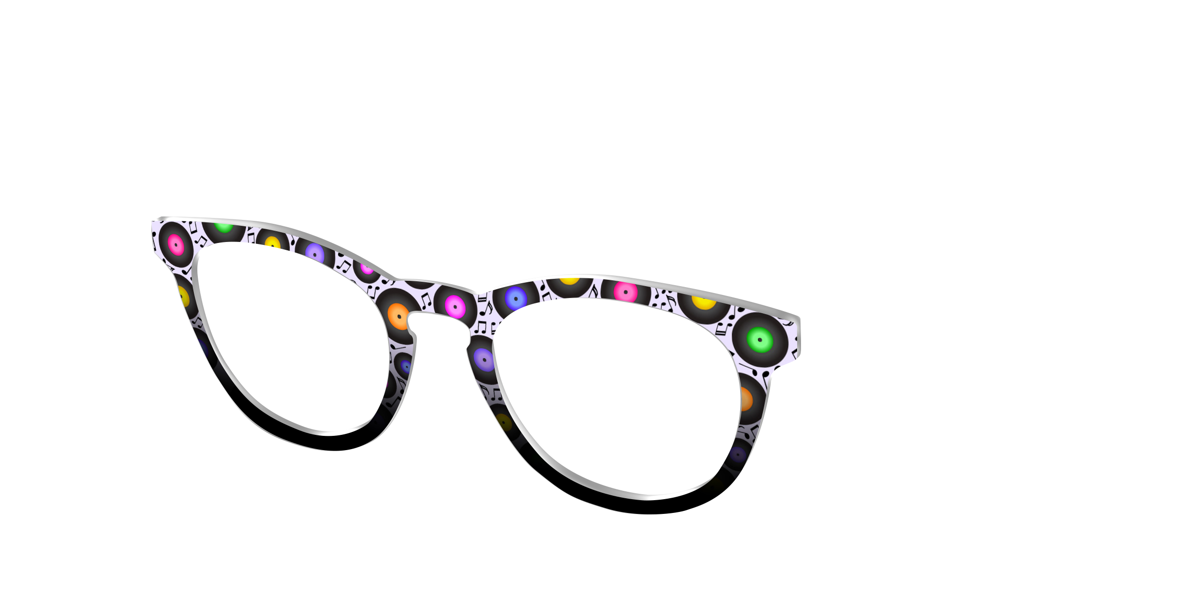 Pair Eyewear Design Tops Record Collection top occhiali musica