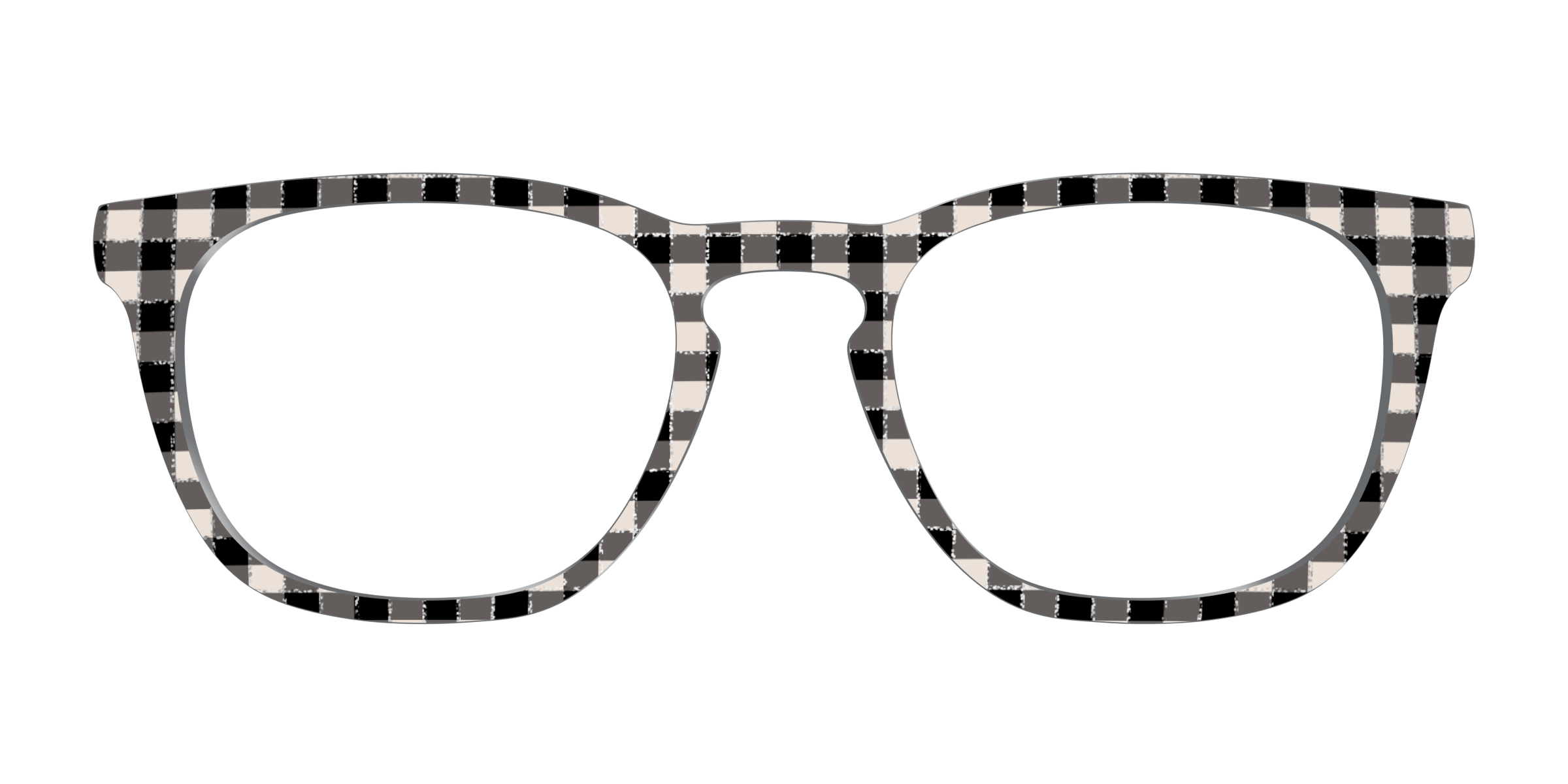 Pair Eyewear Design Tops The Black Buffalo Check with Glitter top