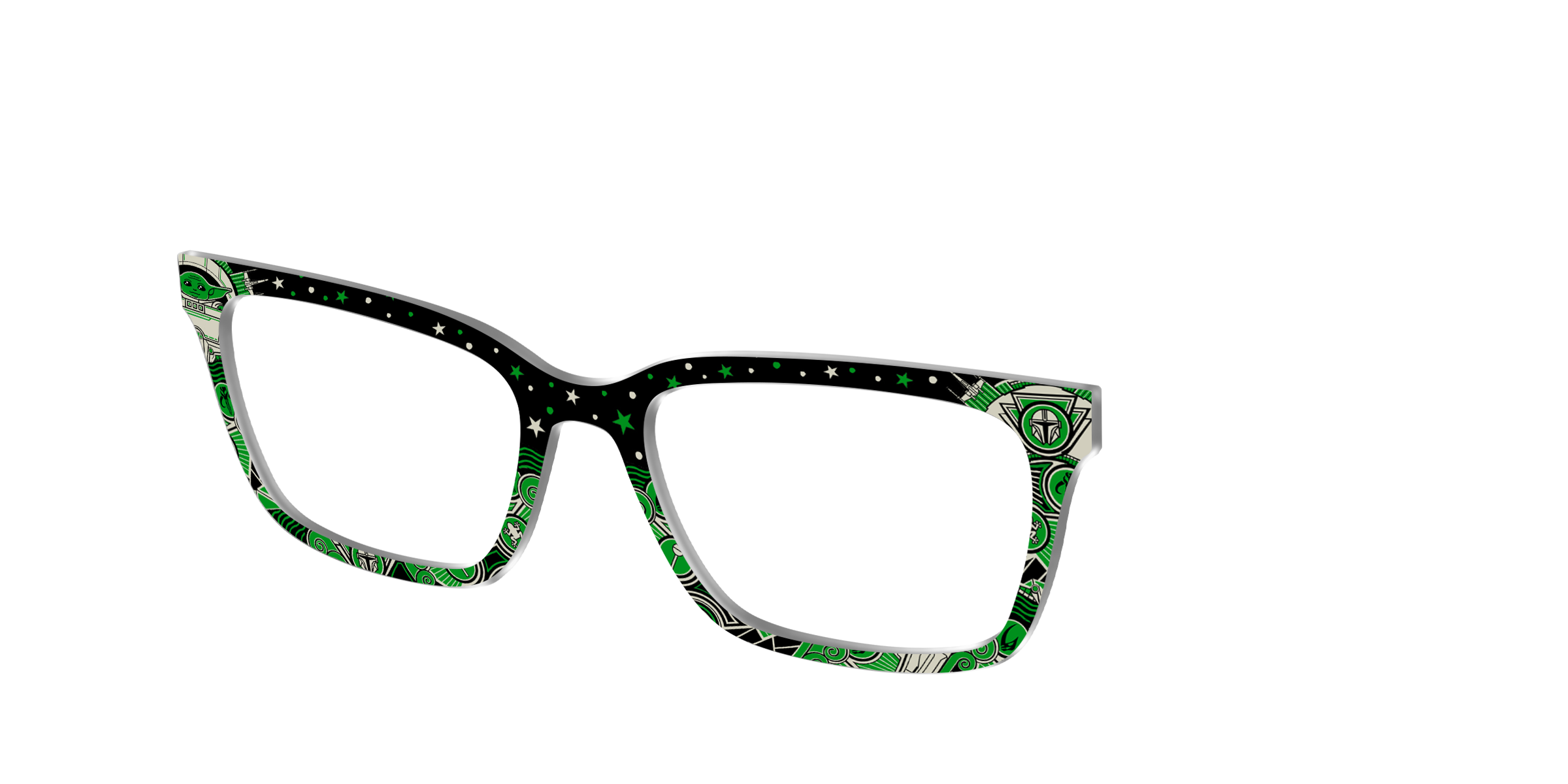 Pair Eyewear Collabs Grogu Deco Galaxy topper occhiali SW38