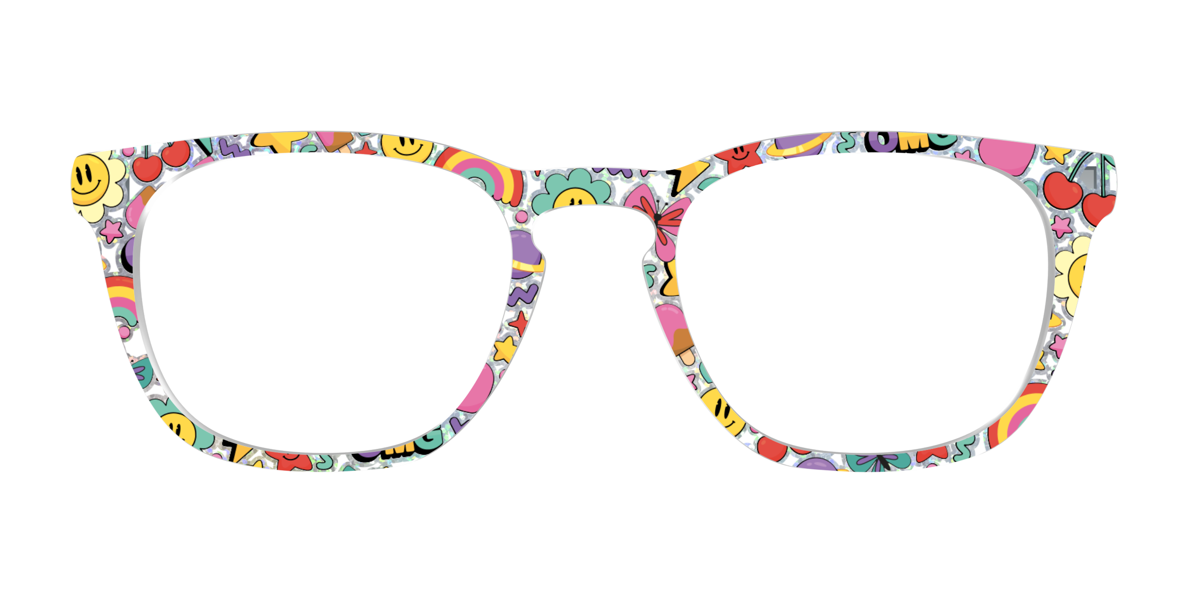 Pair Eyewear Design Tops The Funky Foil Stickers frontalino premium