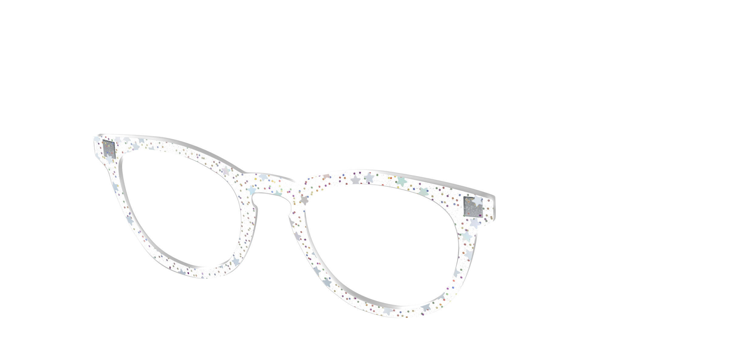 Pair Eyewear Design Tops Star Glitter Crystal Topper Cedro