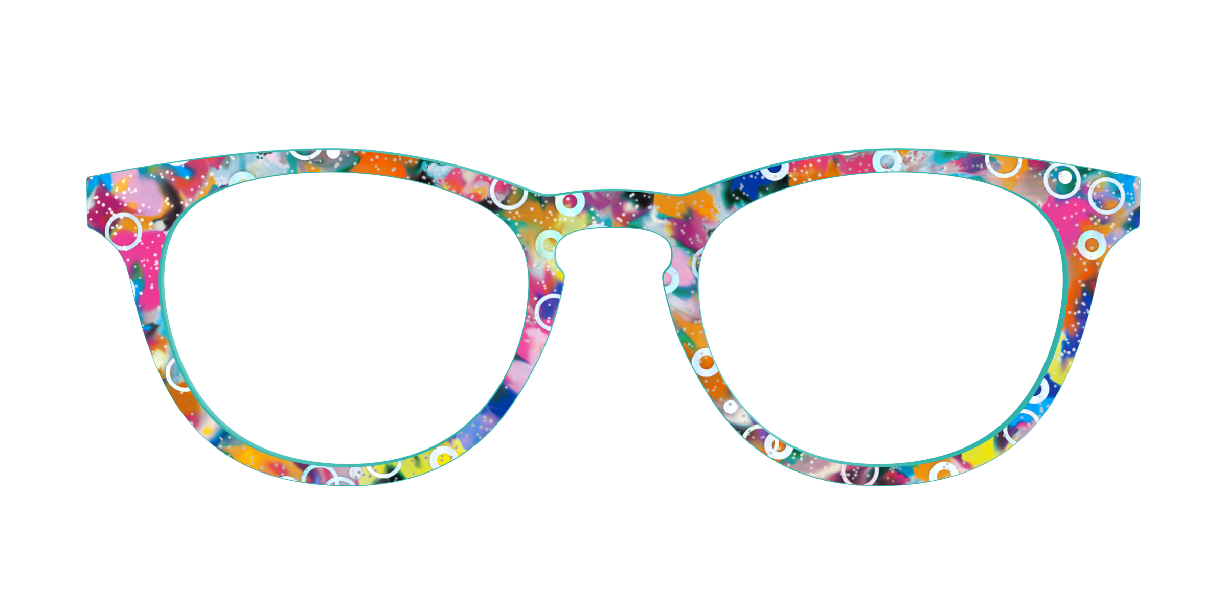 Pair Eyewear Tortoise Bubble Glitter top magnetico Cedro
