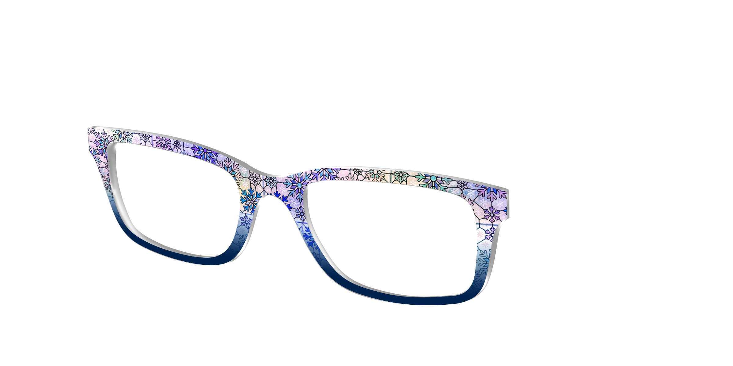 Pair Eyewear Design Tops Snowfall Stained Glass top Cedro