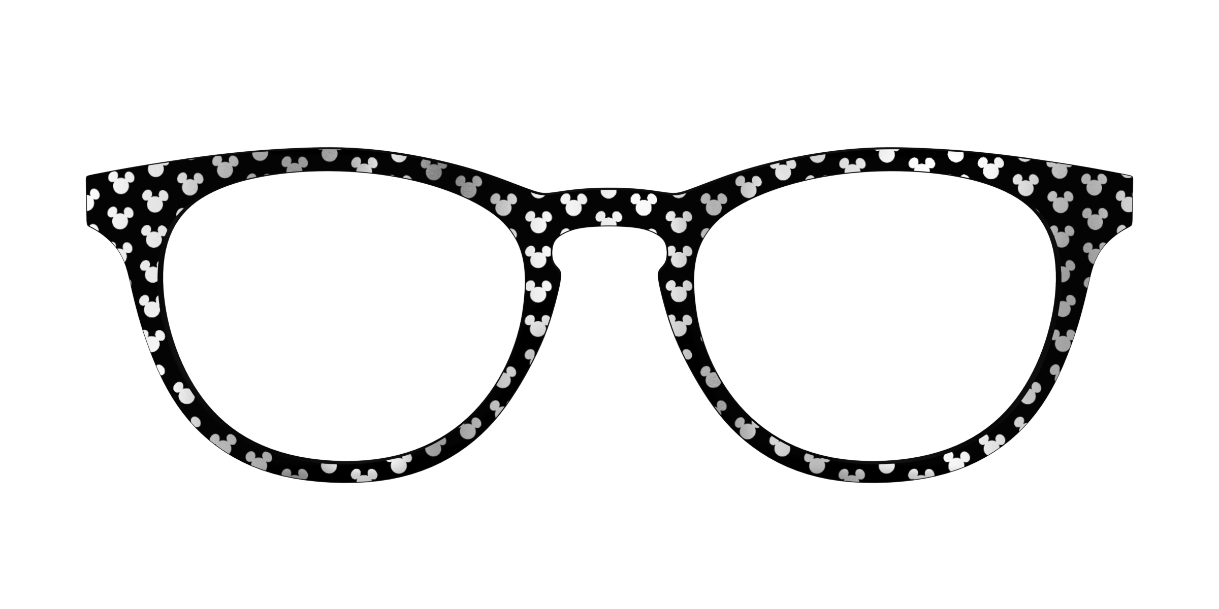 Pair Eyewear Collabs Silver Foil Mickey top per occhiali