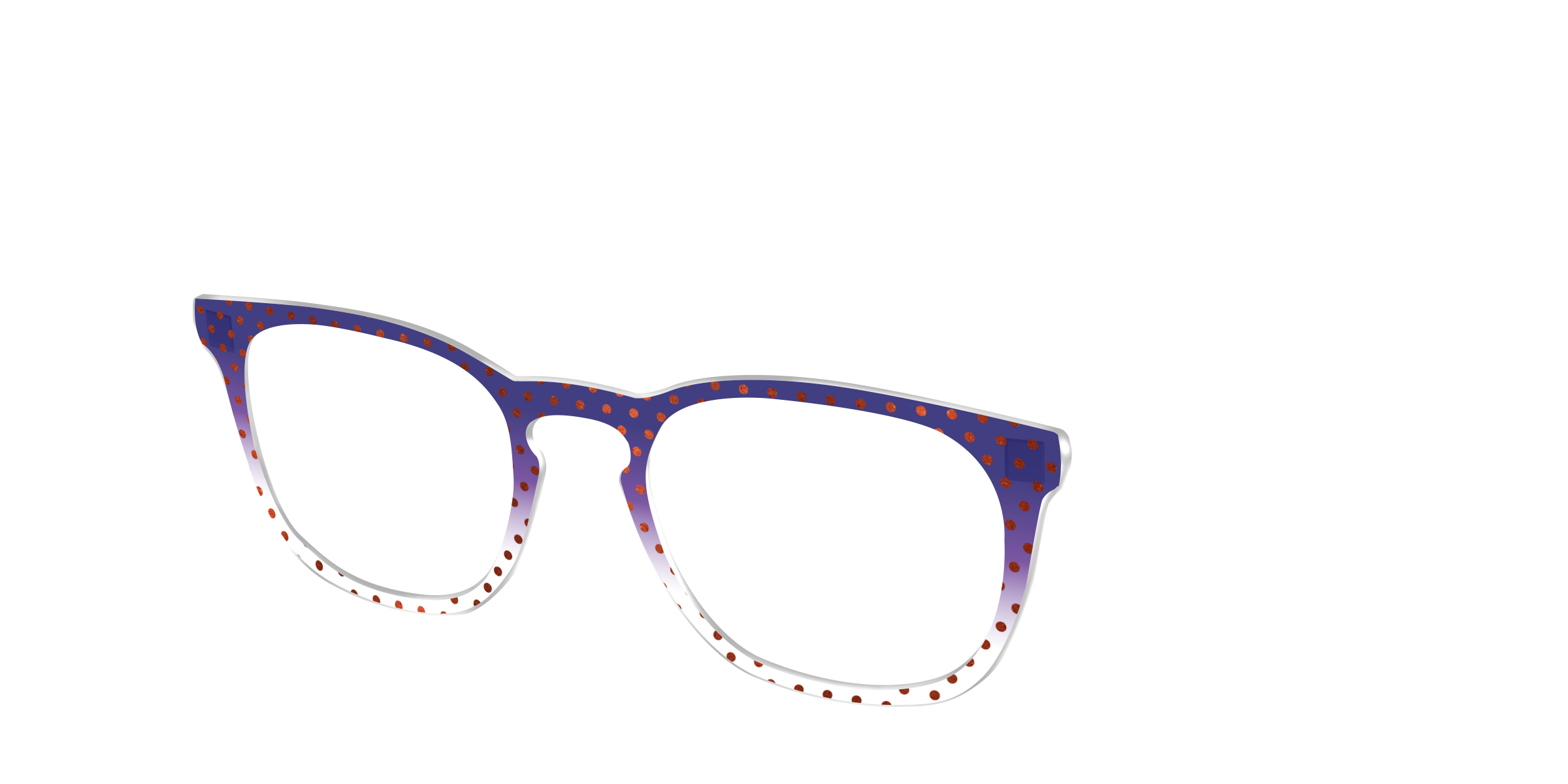 Pair Eyewear Design Tops Galactic Plum Gradient top pois viola