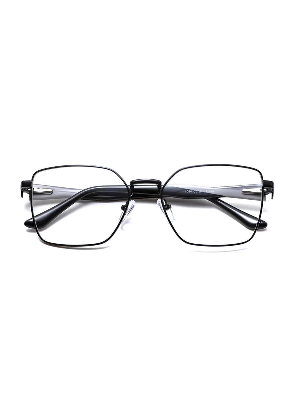 Ouyuan 301084 montatura occhiali farfalla metallo 54