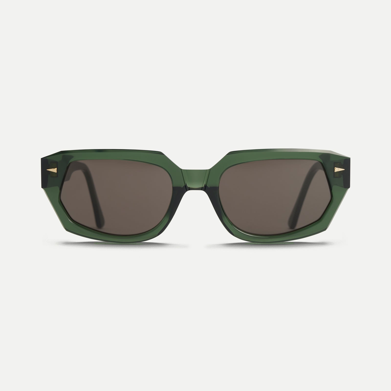 AHLEM Racine occhiali da sole Dark Green Grey acetato