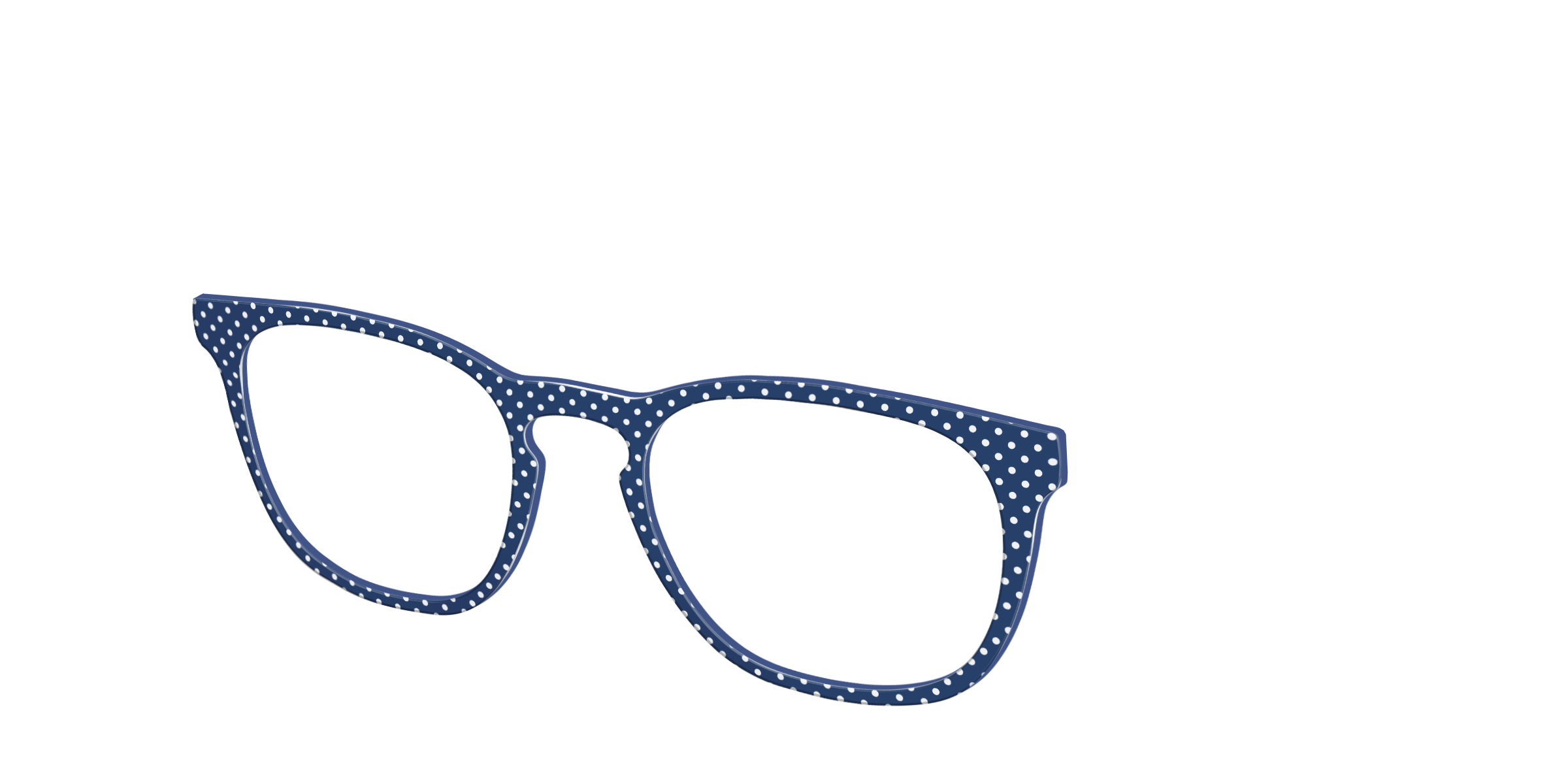 Pair Eyewear Solid Tops Navy Pin Dot top magnetico blu