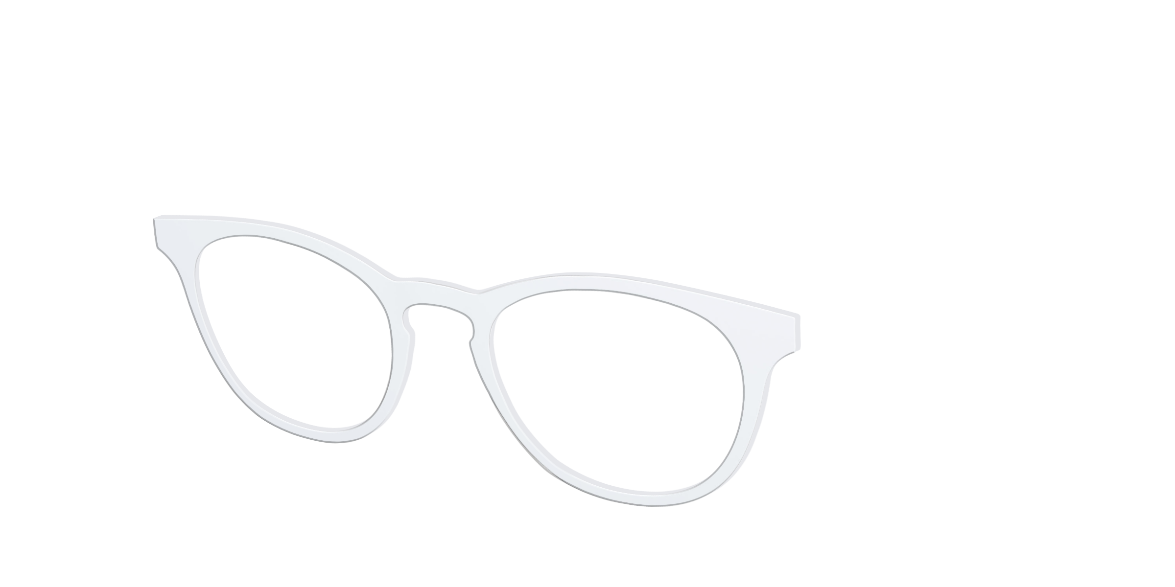 Pair Eyewear Solid Tops The White top bianco tinta unita