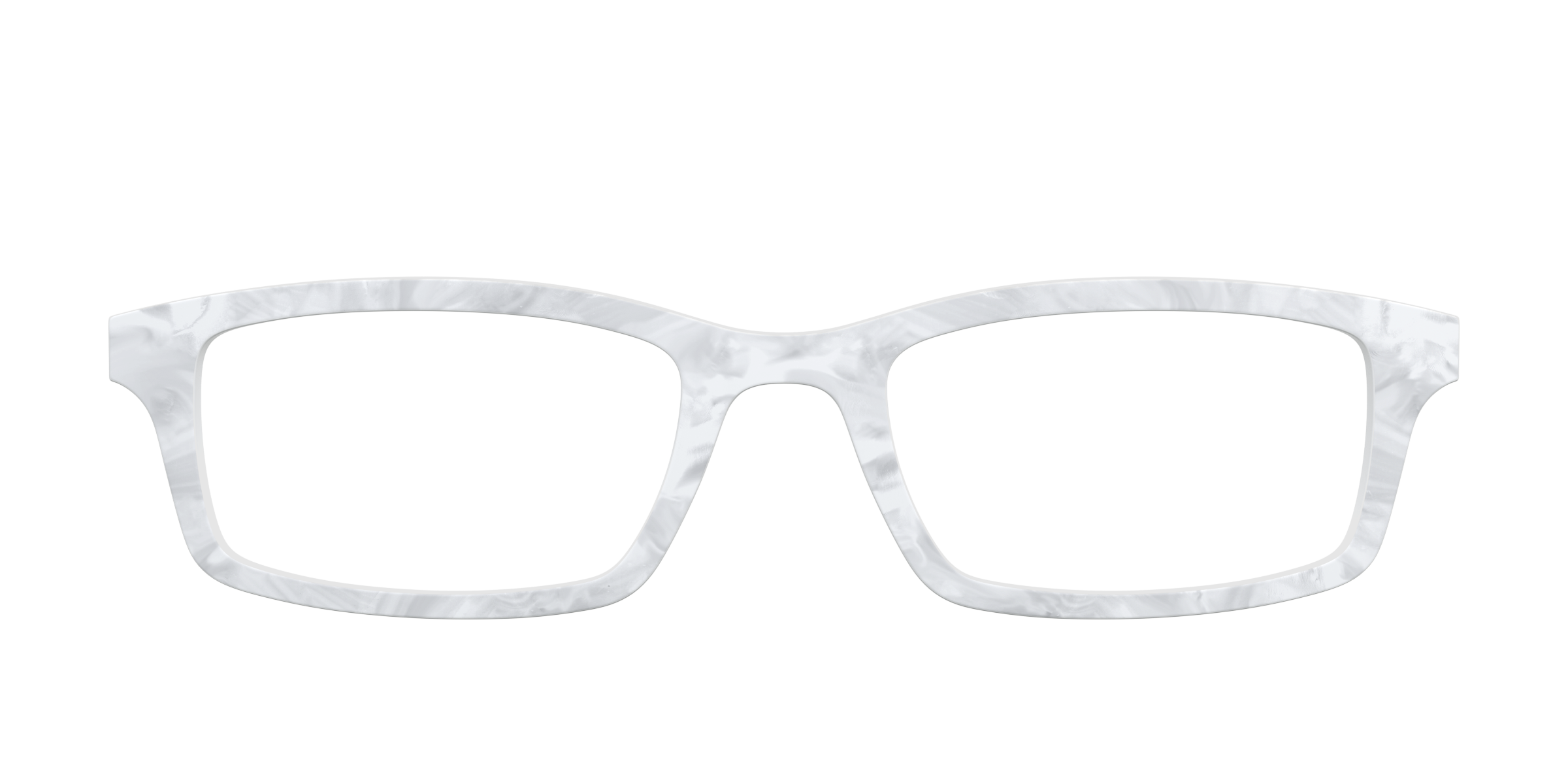 Pair Eyewear Solid Tops White Pearlescent top occhiali bianco