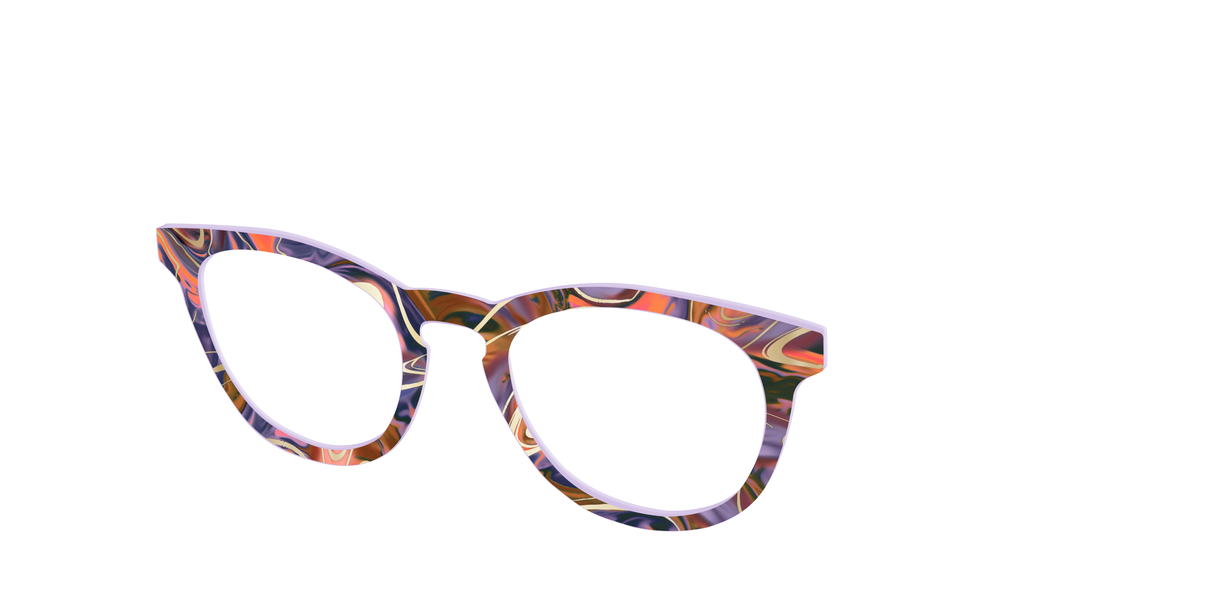 Pair Eyewear Design Tops Potion Marble Gold top per occhiali