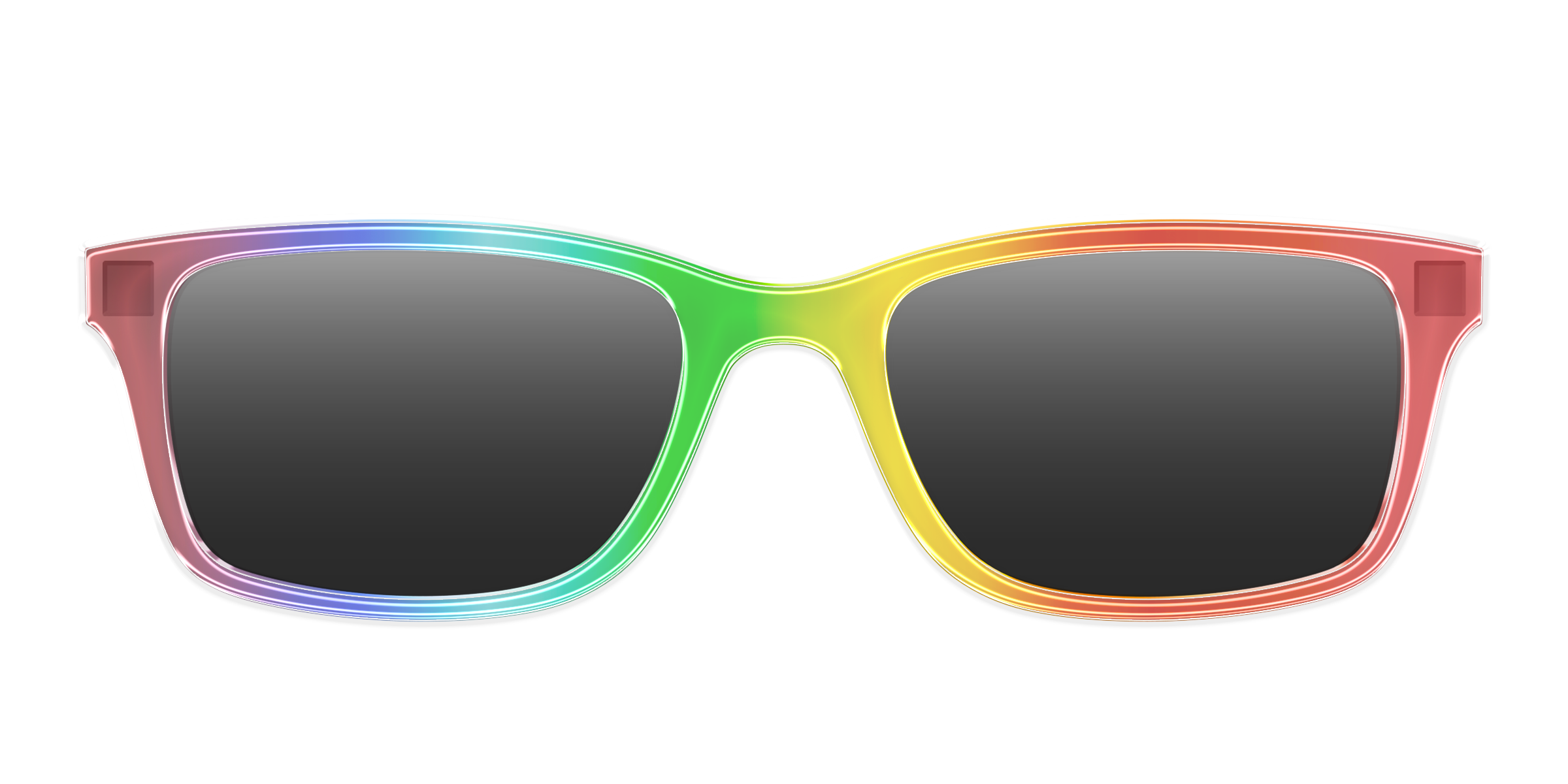 Pair Eyewear Sun Tops Rainbow Gradient polarizzato clip sole
