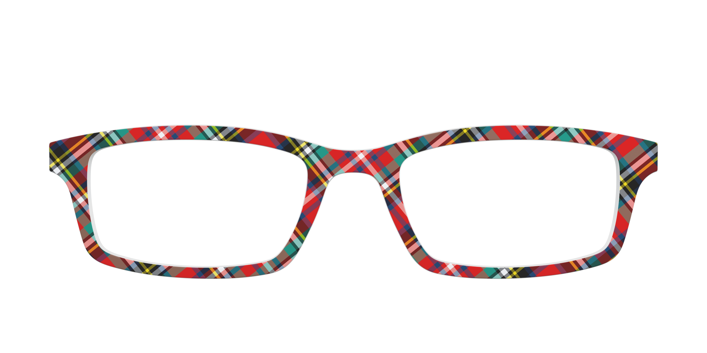Pair Eyewear Design Tops The Winter Plaid top magnetico rosso