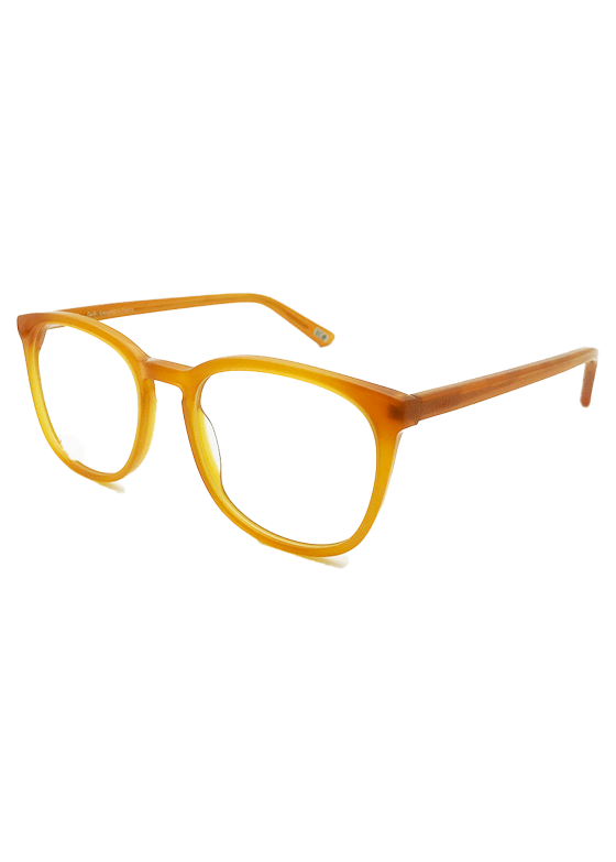 Ouyuan NOA23063 C4 montatura occhiali tondi acetato zafferano 50-18