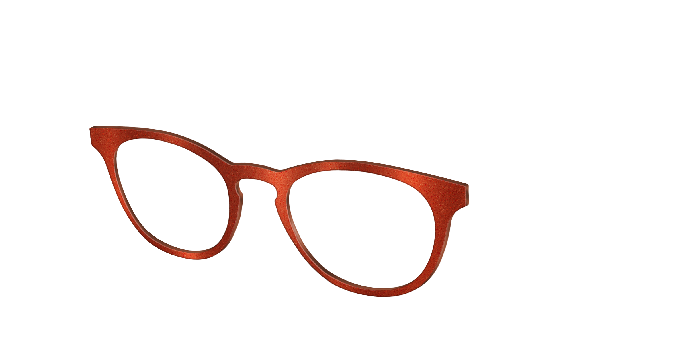 Pair Eyewear Solid Tops Burnt Orange Shimmer top arancione