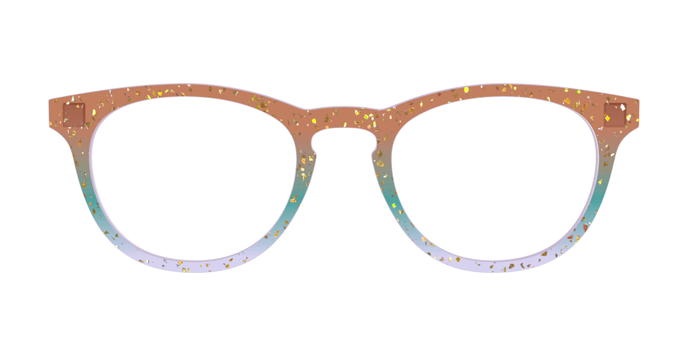 Pair Eyewear Design Autumnal Gradient Crystal top occhiali oro