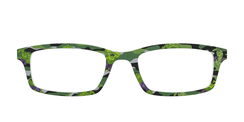 Pair Eyewear Collabs Hulk Camo top per occhiali verde mimetico