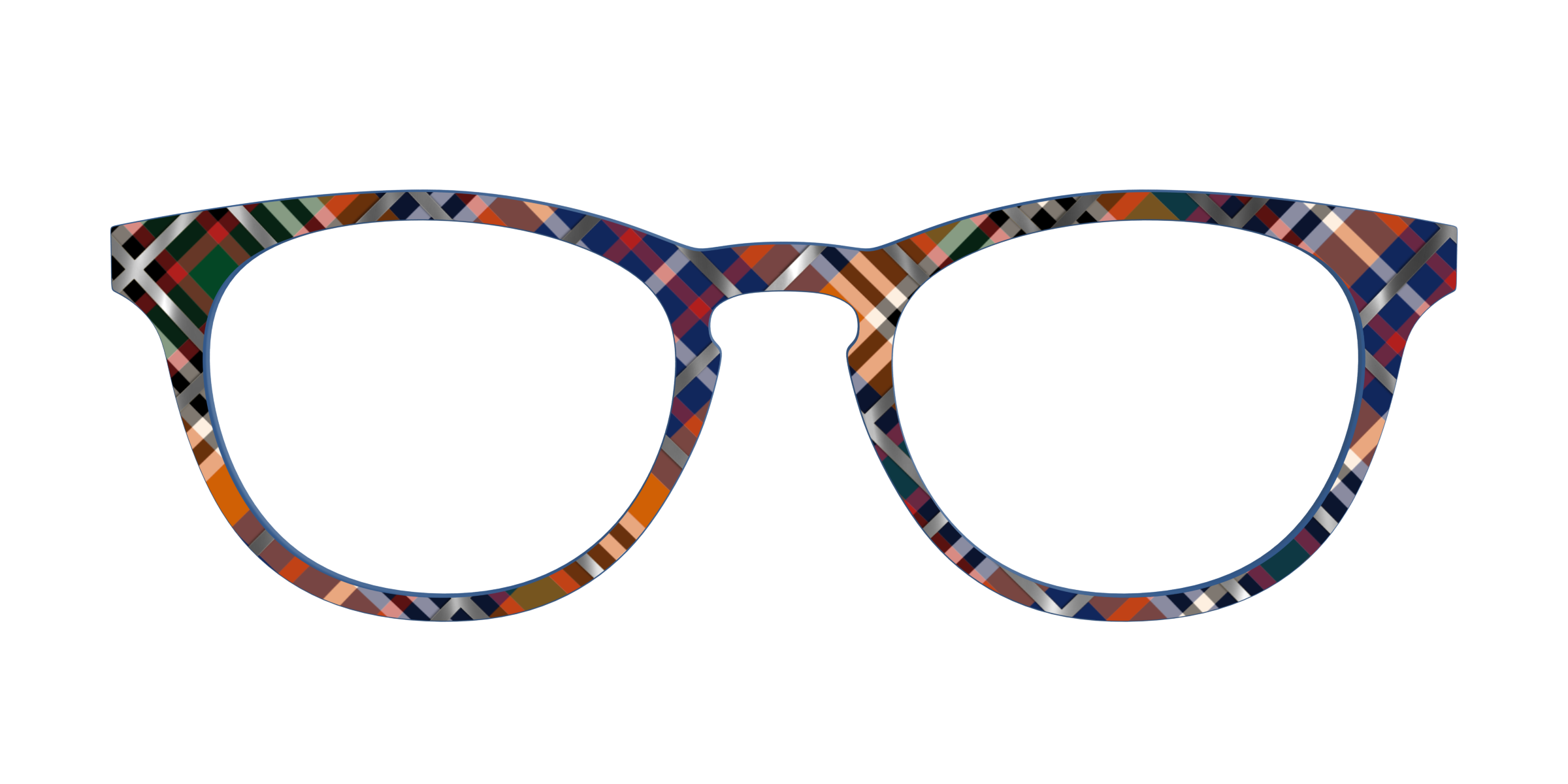 Pair Eyewear School Spirit Scholastic Plaid top foil
