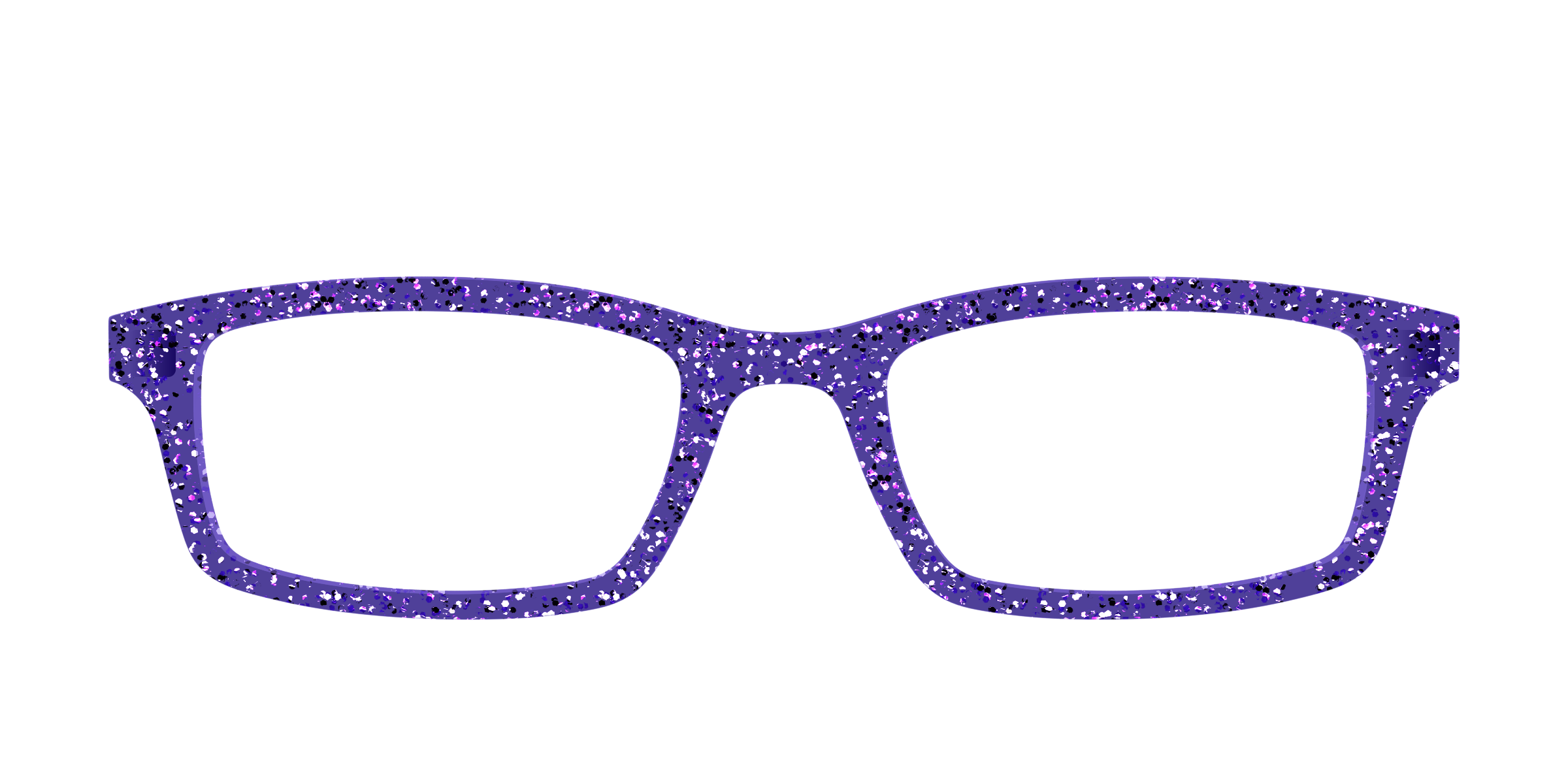 Pair Eyewear Solid Tops Electric Purple Sparkle top viola glitter