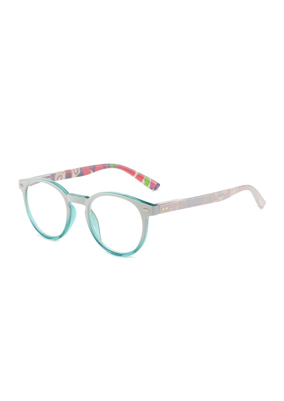 Ouyuan Reading Glasses 2026612 occhiali lettura rotondi +2,00 blu