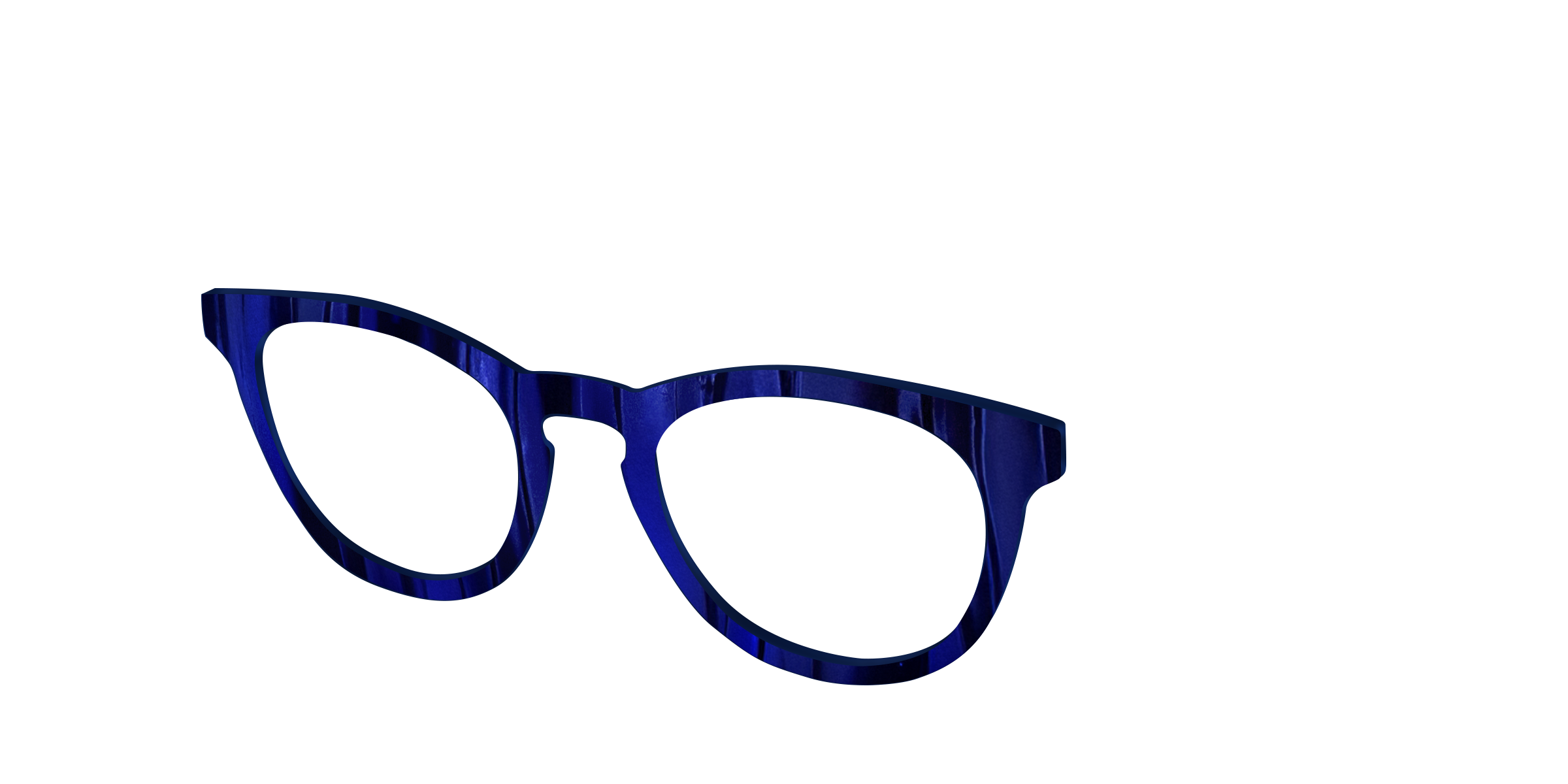 Pair Eyewear Design Tops Indigo Moire Stripes top righe blu