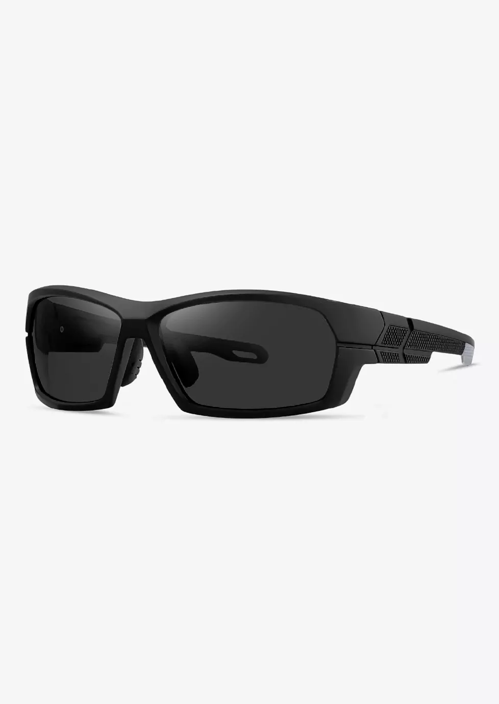 Ouyuan 2618202 occhiali sole sportivi curvi nero grigio uomo