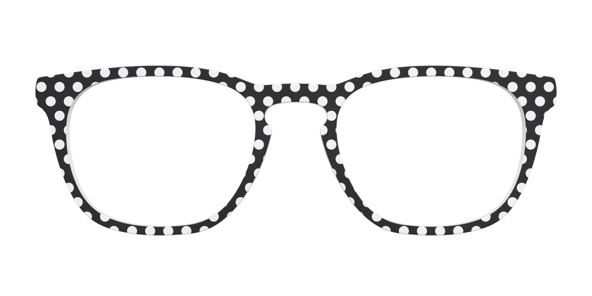 Pair Eyewear Solid Tops Black Polka Dots top nero pois S16