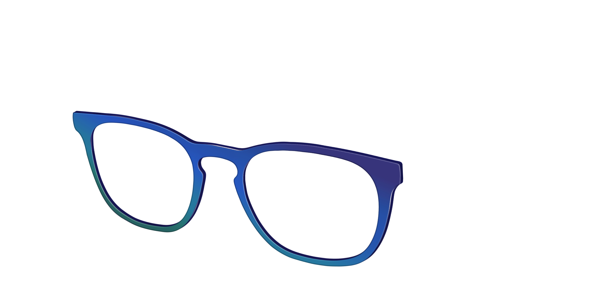 Pair Eyewear Solid Tops The Peacock Ombre cover verde occhiali