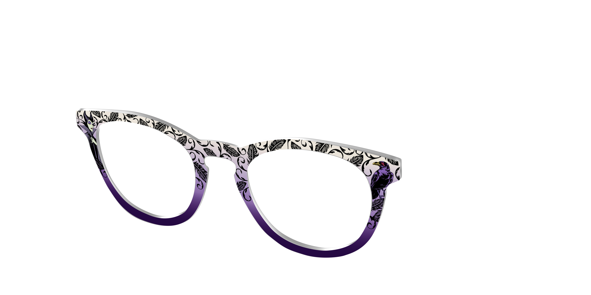 Pair Eyewear Collabs Maleficent Dark Wings top per occhiali nero